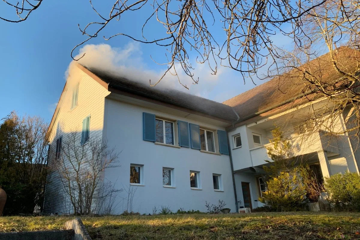 Walterswil SO - Brand im Dachstockbereich 