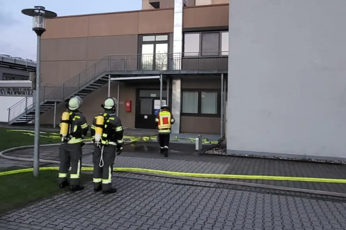 Werne -  Brand im Christophorus-Krankenhaus!