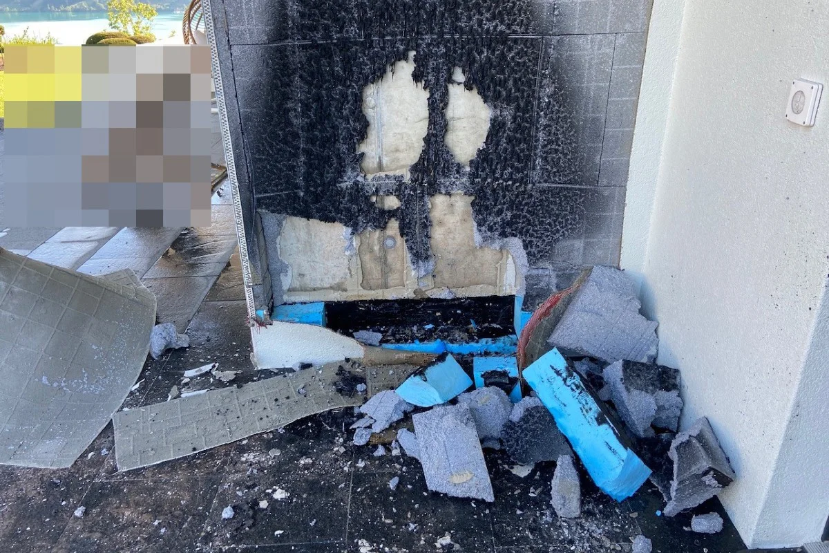 Seengen AG - Grill aus Deutschland führt mit Gasflasche aus der Schweiz zu Brand