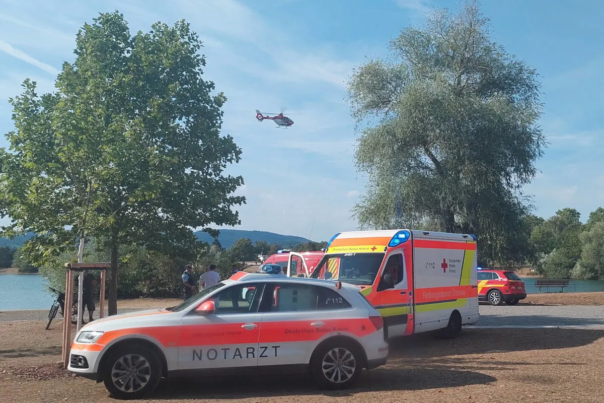 Offenburg – Wasserrettungseinsatz im Offenburger Gifizsee