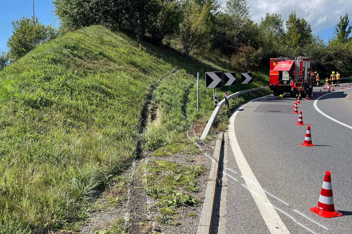 Neuhaus SG – Autofahrerin landet alkoholisiert auf Wiesenbord