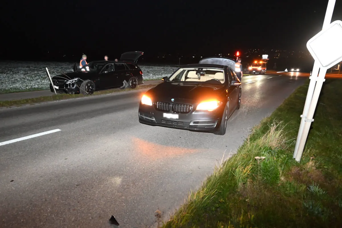 Kirchberg SG – Kollision zwischen zwei Autos – Ein Fahrer alkoholisiert