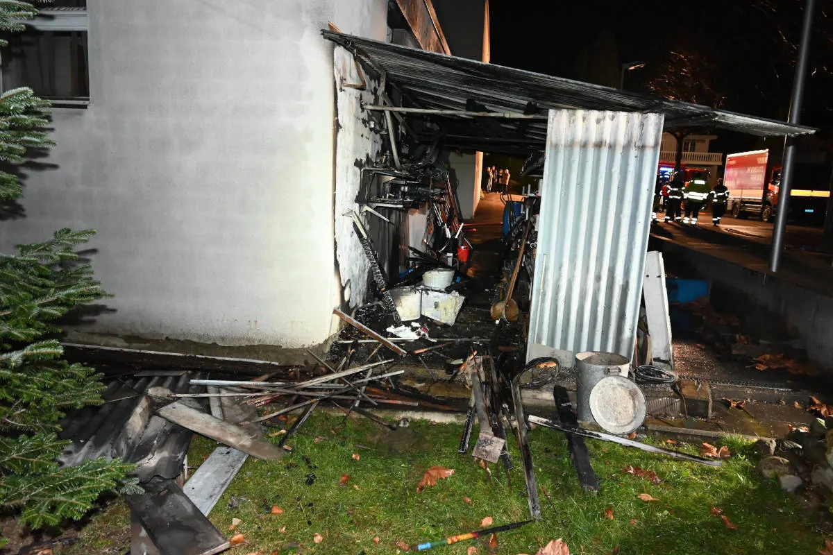 Gossau SG – Brand eines Geräteschuppens