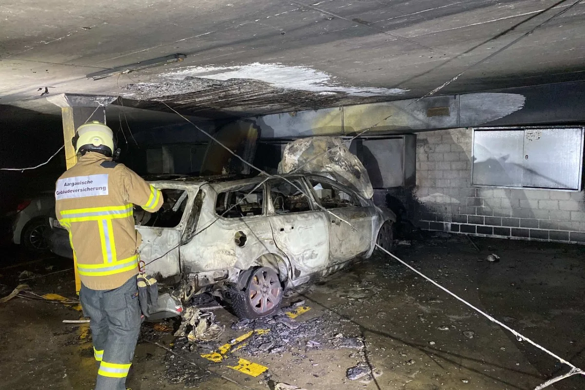 Gränichen AG - Brand in Tiefgarage
