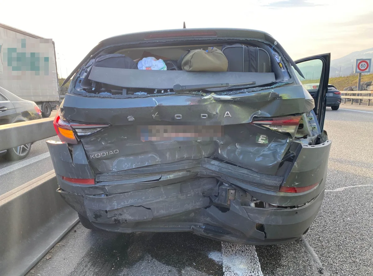 A1 bei Niederbipp BE – Drei Fahrzeuginsassen werden bei Auffahrkollision verletzt