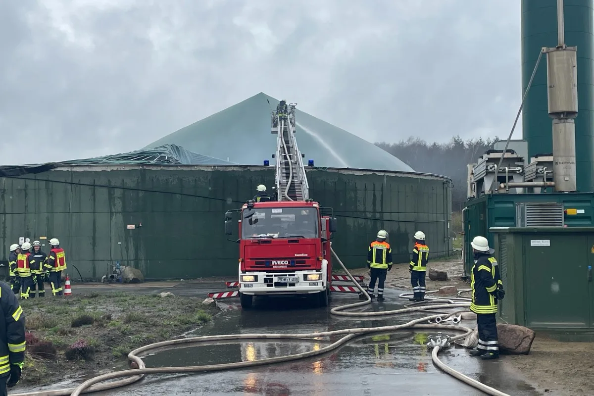 Lavenstadt - Feuer in Biogasanlage