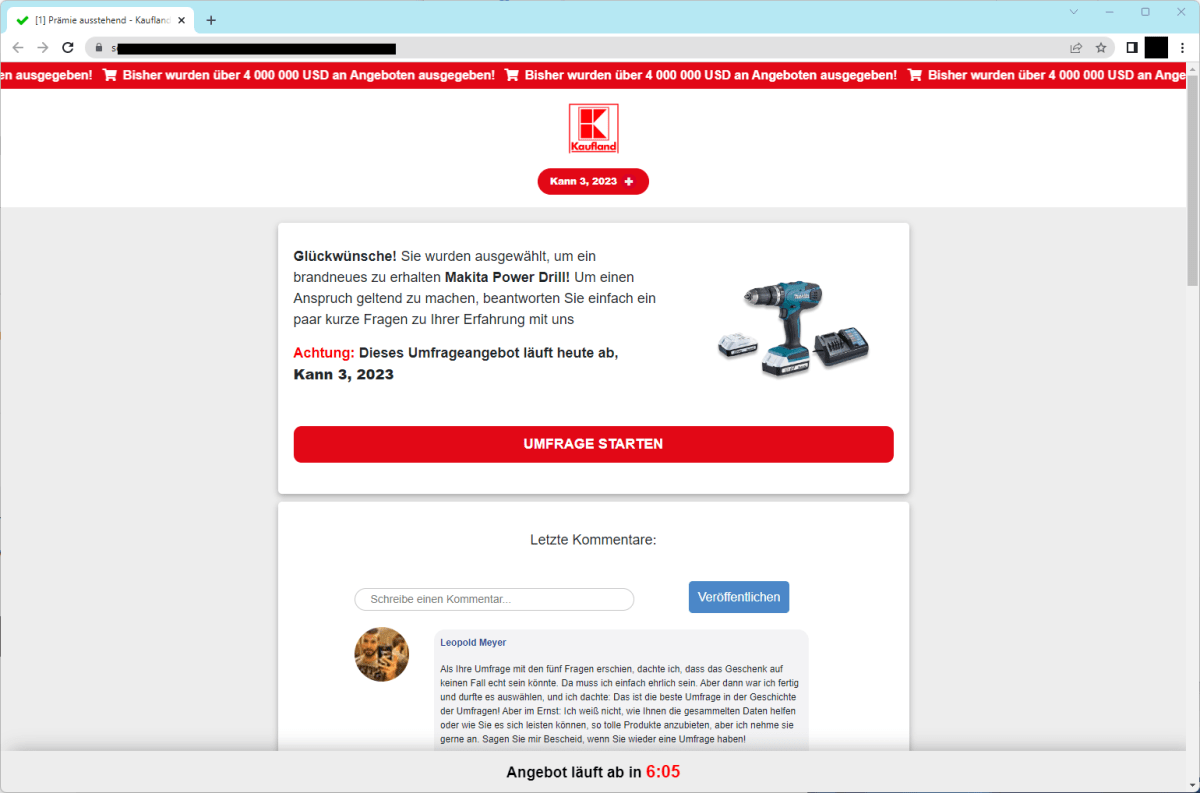 Warnung vor Betrug - Kaufland verlost keine Akkubohrer 