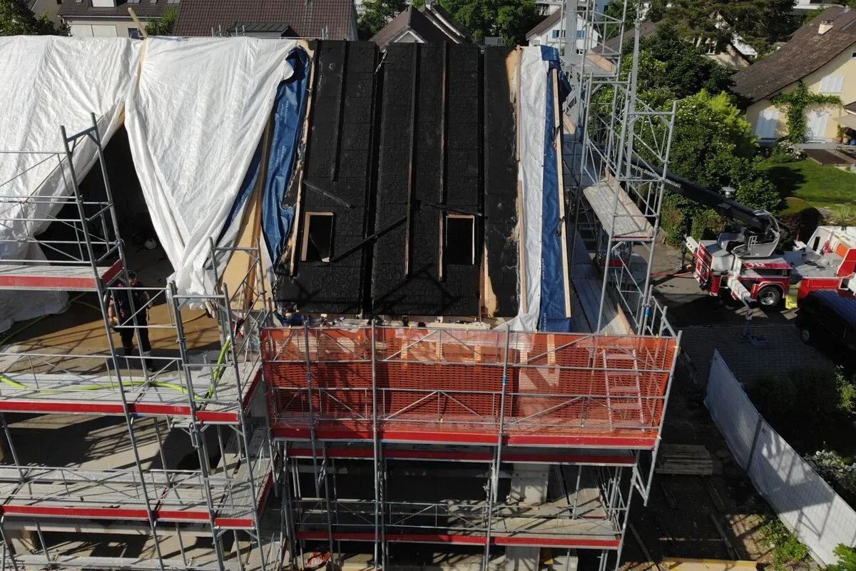 Dachstockbrand gestern in Sissach BL 