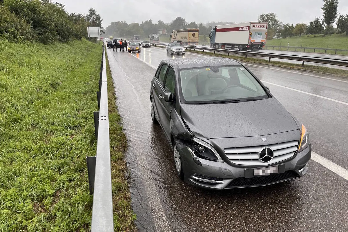 Mörschwil SG - Unfall zwischen vier Autos 