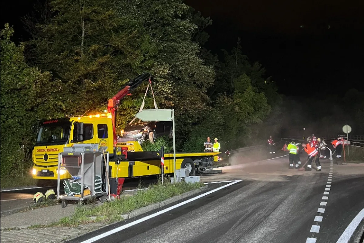 Münchenstein BL - Unter Alkohoileinfluss Unfall gebaut