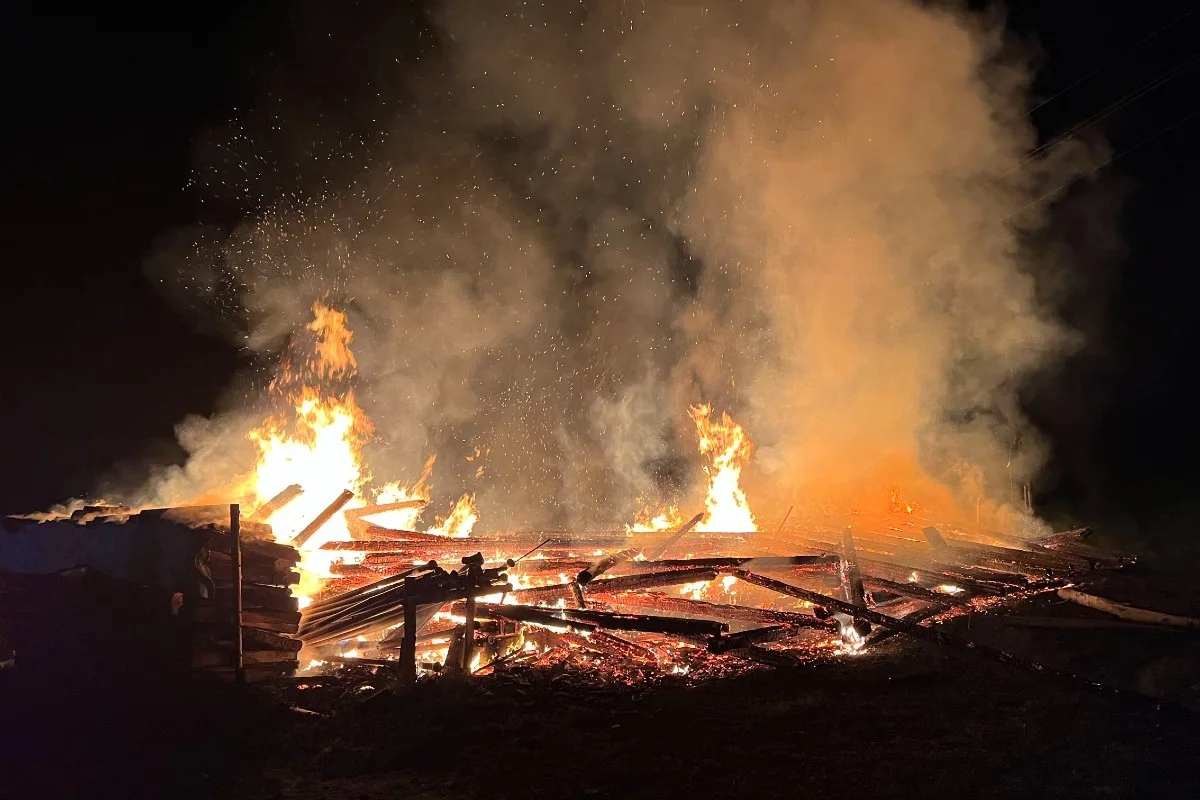Vollbrand in Hergiswil bei Willisau LU - Holzschopf niedergebrannt – niemand verletzt