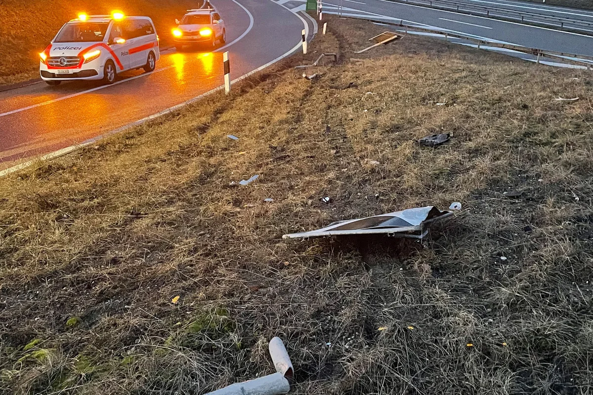 Kreuzlingen TG - Fahrunfähig verunfallt - Führerschein weg 