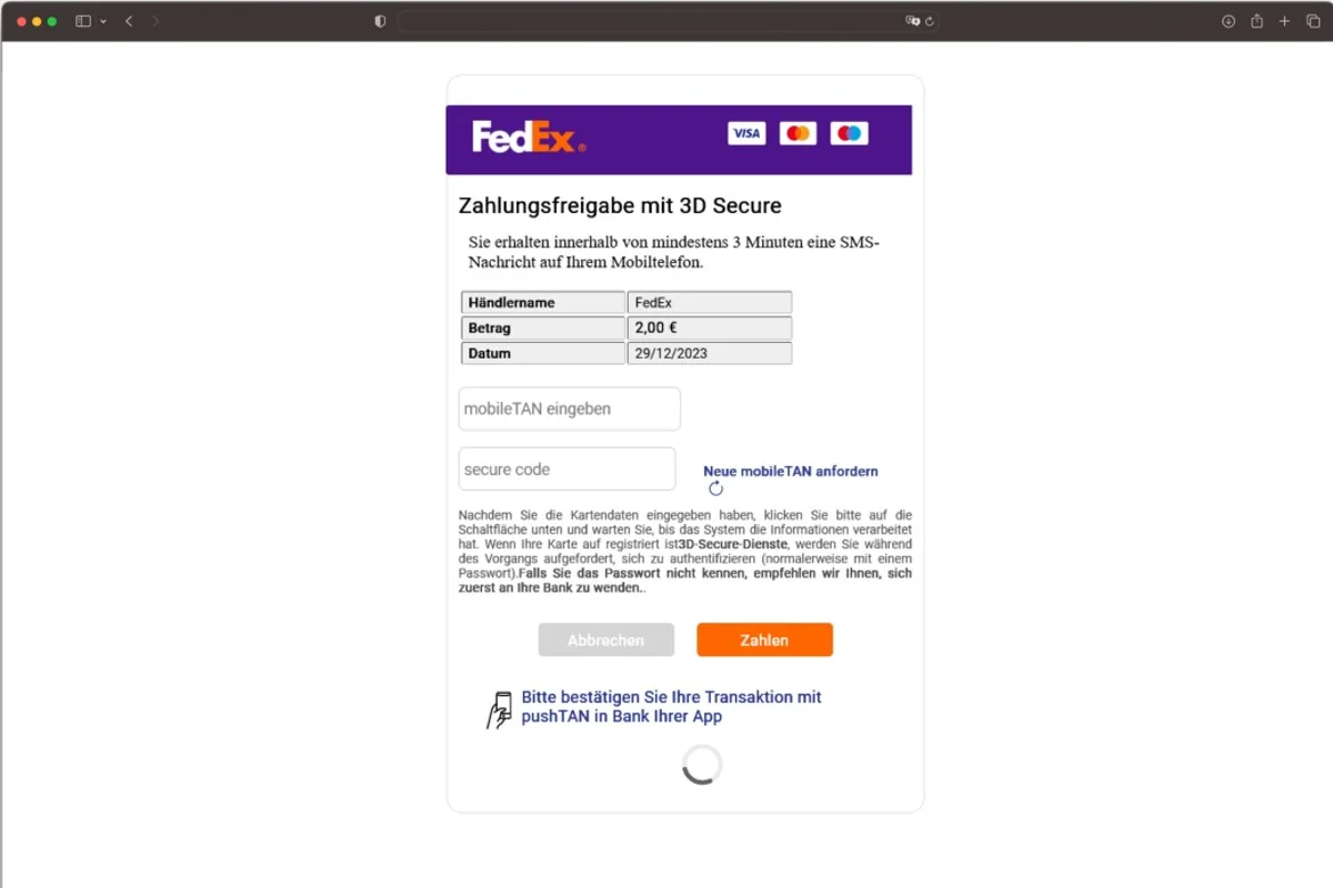 Betrüger am Werk - FedEx-Pakete locken in Phishing-Falle - Schützen Sie Ihre Daten!