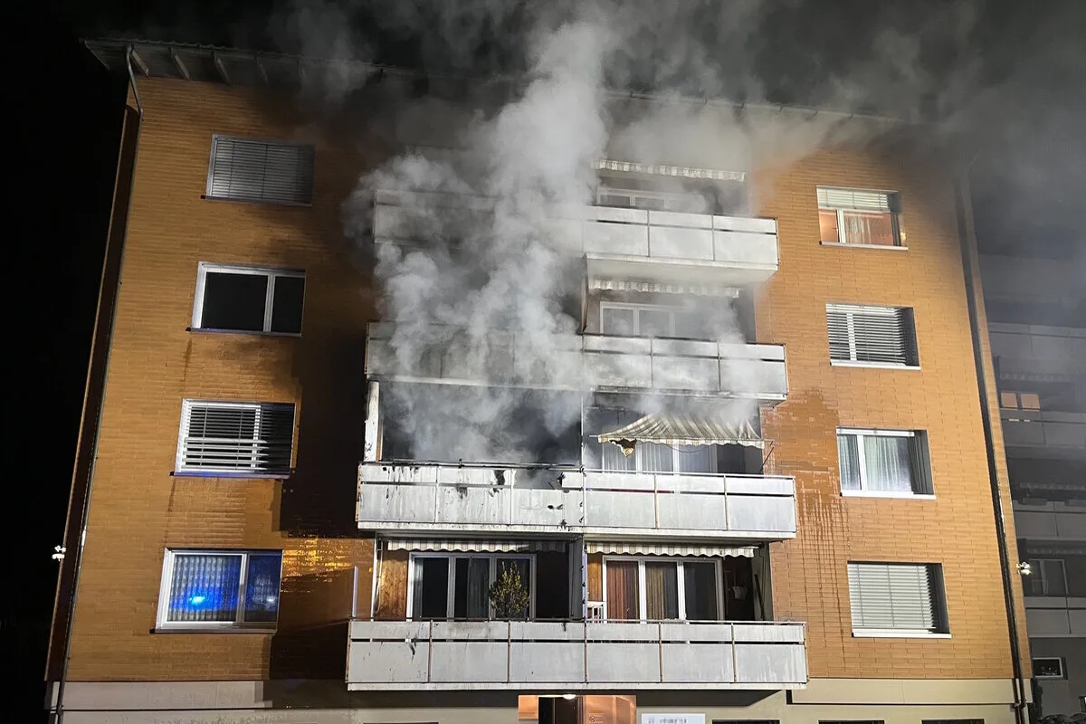 Ebnat-Kappel SG - Enormer Sachschaden nach Brand 
