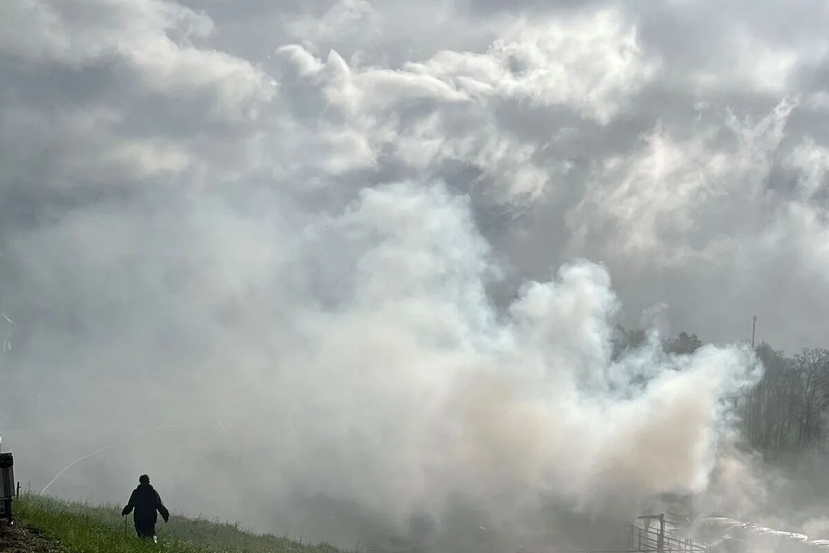 Günsberg SO - Brandausbruch in einem Rinderstall