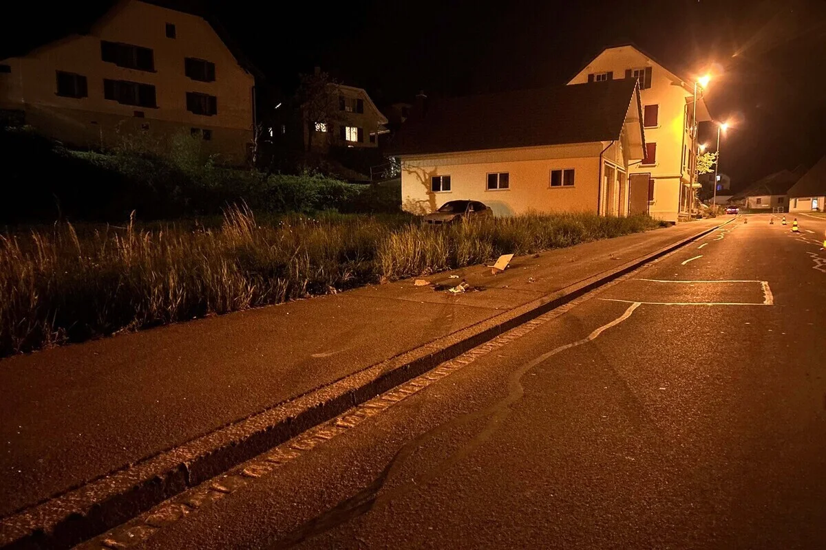 Gontenschwil AG - Stark alkoholisiert Unfall verursacht 