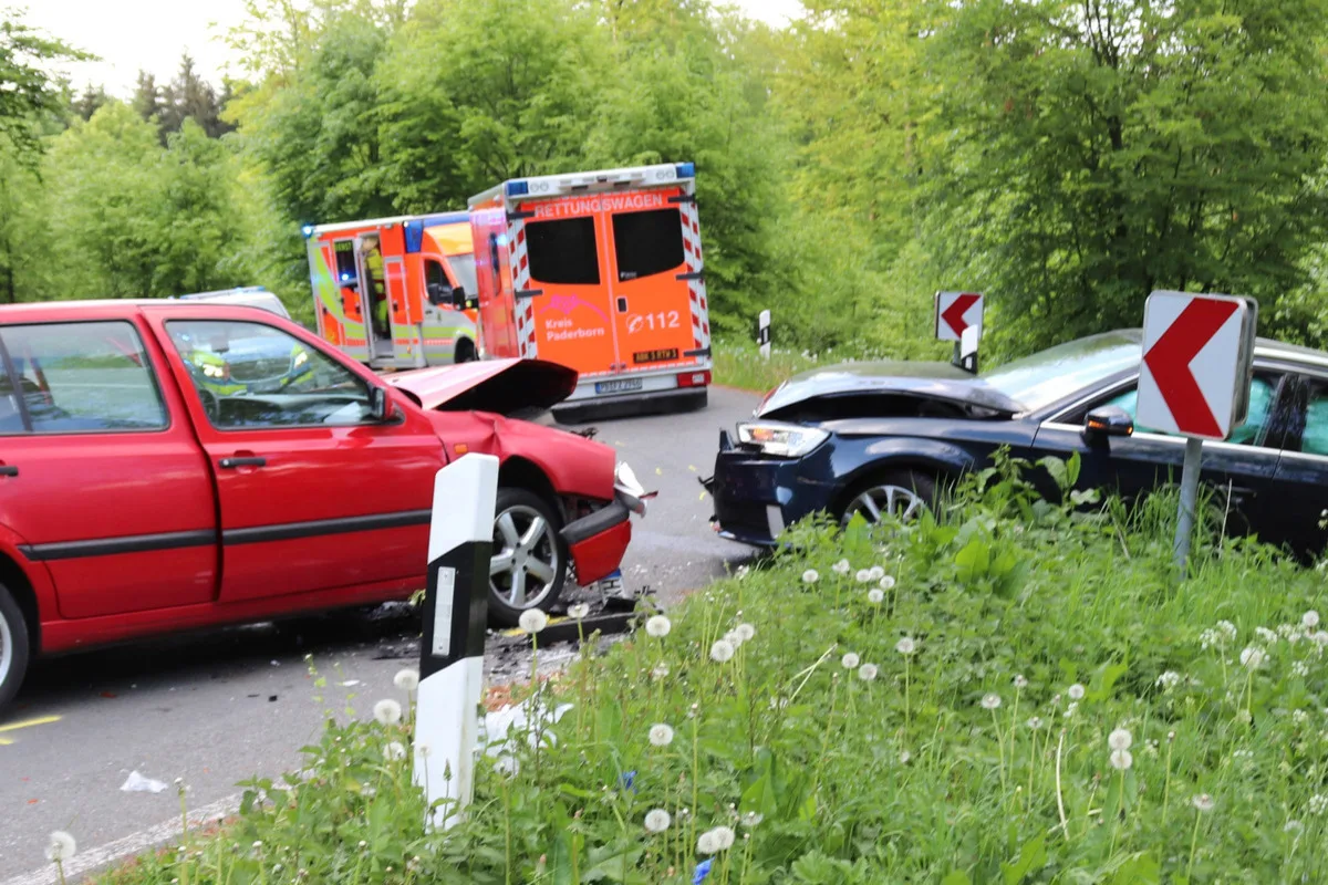 Bad Driburg - Frontalkollision forderte mehrere Verletzte 