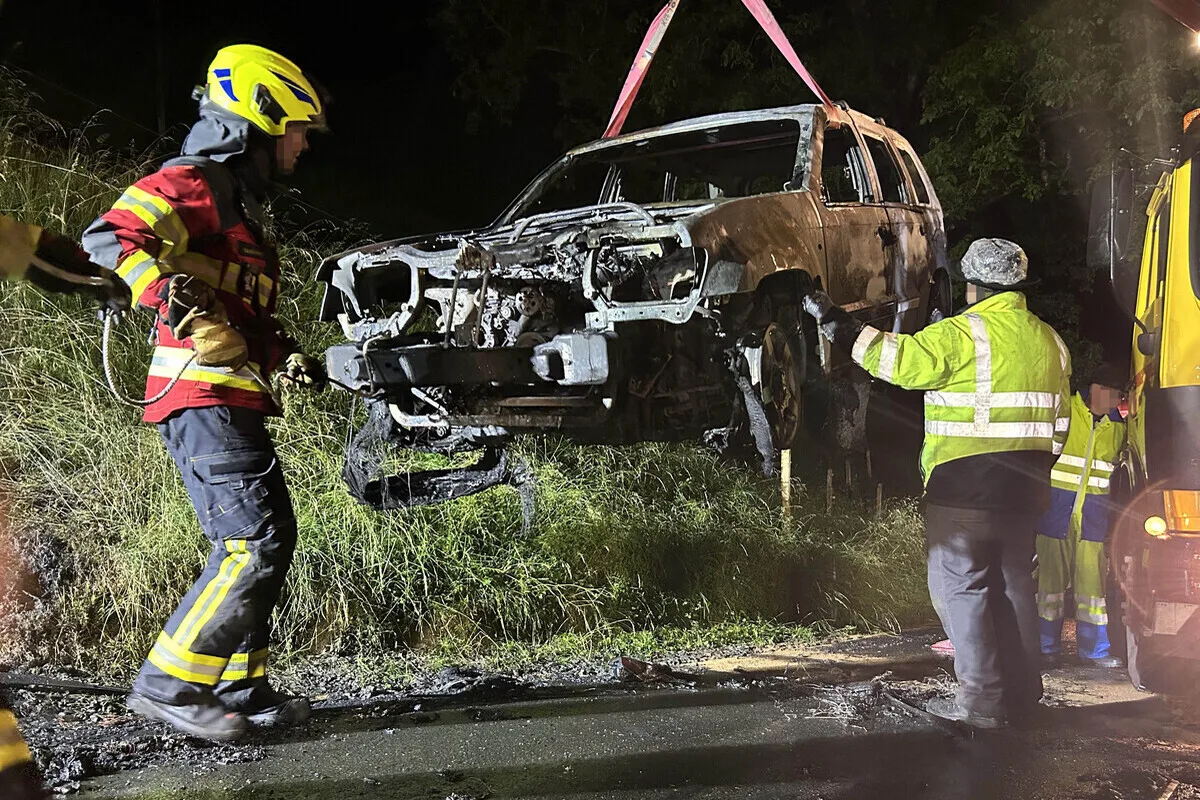 Arth SZ - Flammen im Motorenraum 