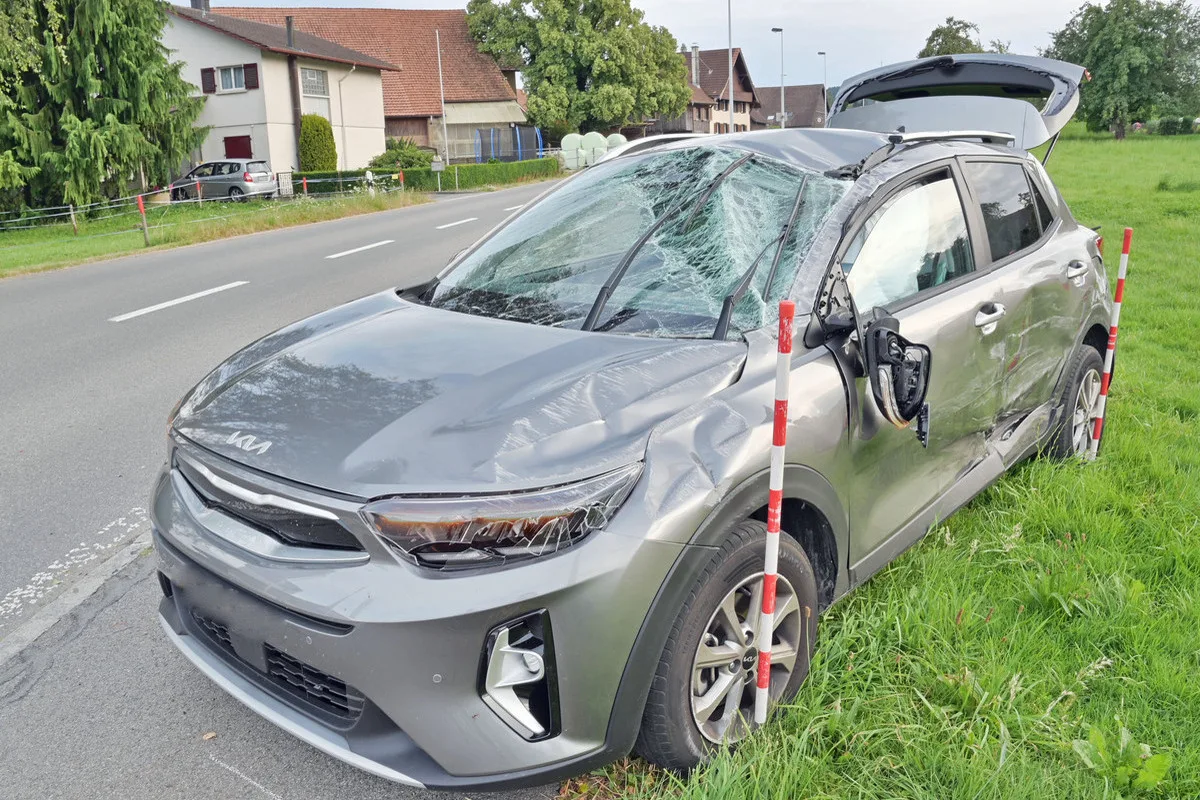 Rickenbach/Ettiswil LU - Sechs Fahrzeuge an zwei Unfällen beteiligt