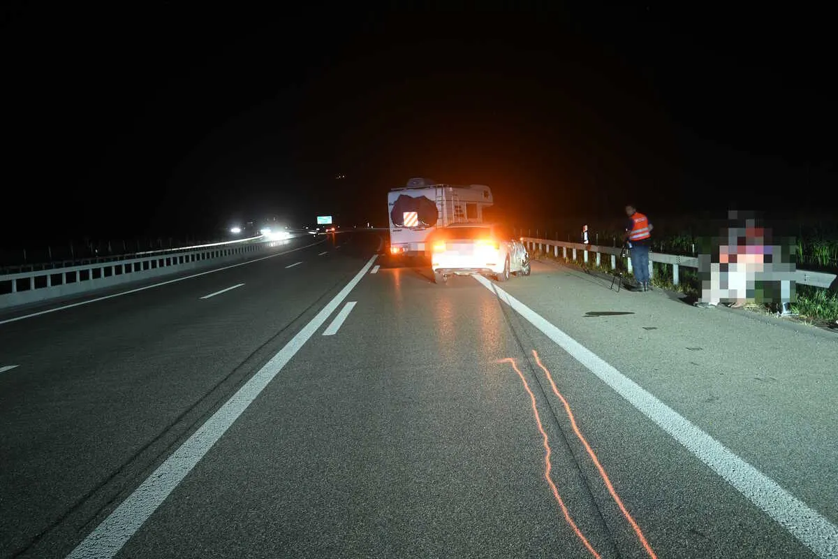 Unfall in Mels SG/A13 - Autofahrer in fahrunfähigem Zustand unterwegs