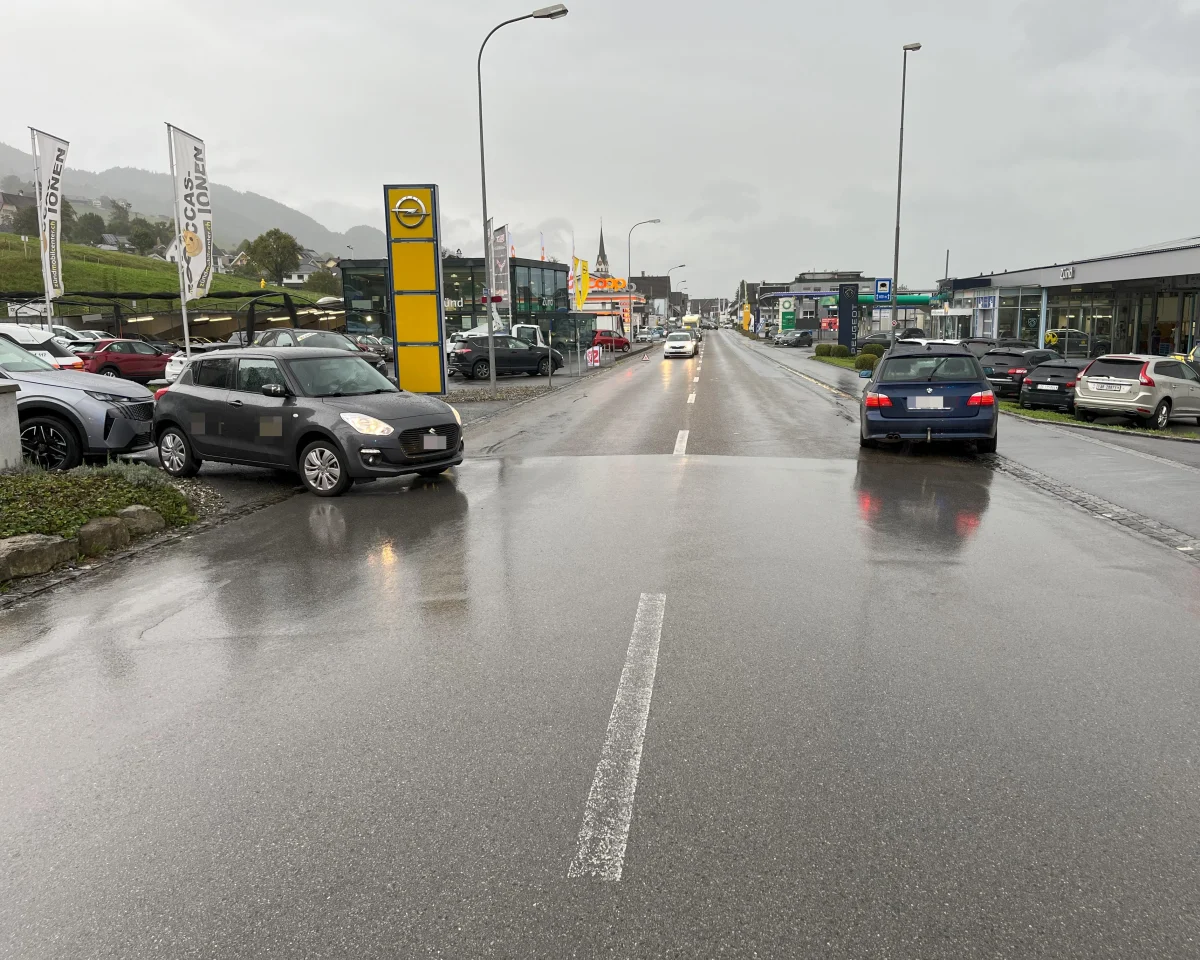 Lüchingen SG - Verkehrsunfall zwischen zwei Autos