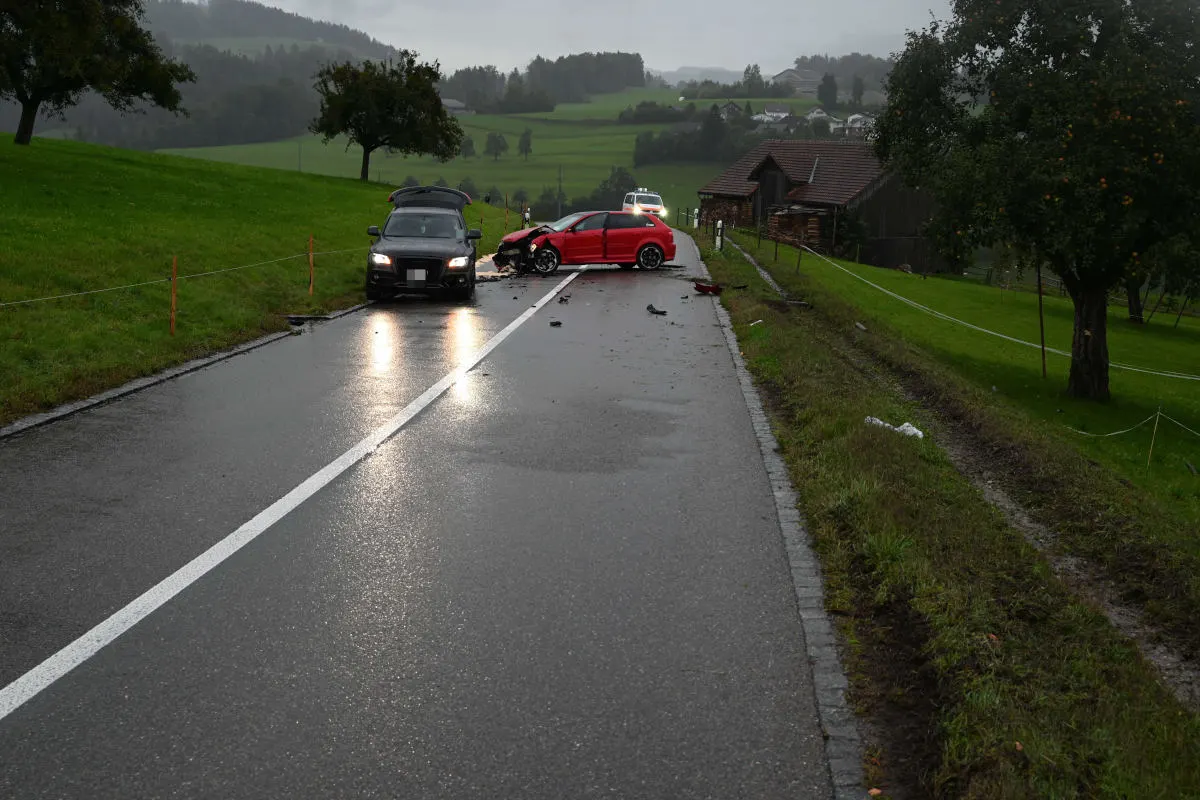 Jonschwil SG – Frontal kollidiert in alkoholisiertem Zustand