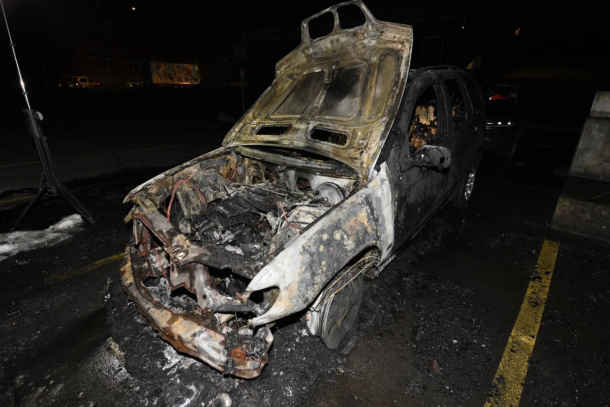 St.Gallen – Auto in Vollbrand