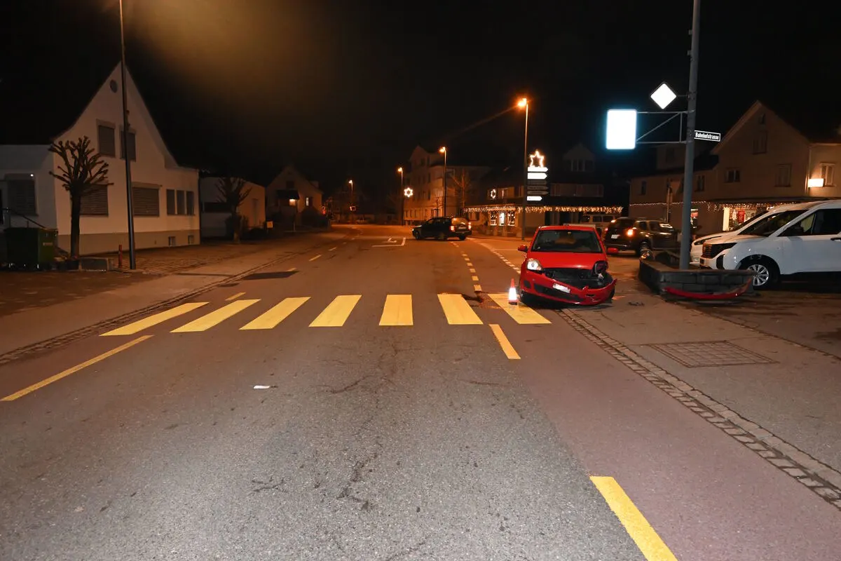 Oberriet SG – Fahrunfähig Unfall verursacht 