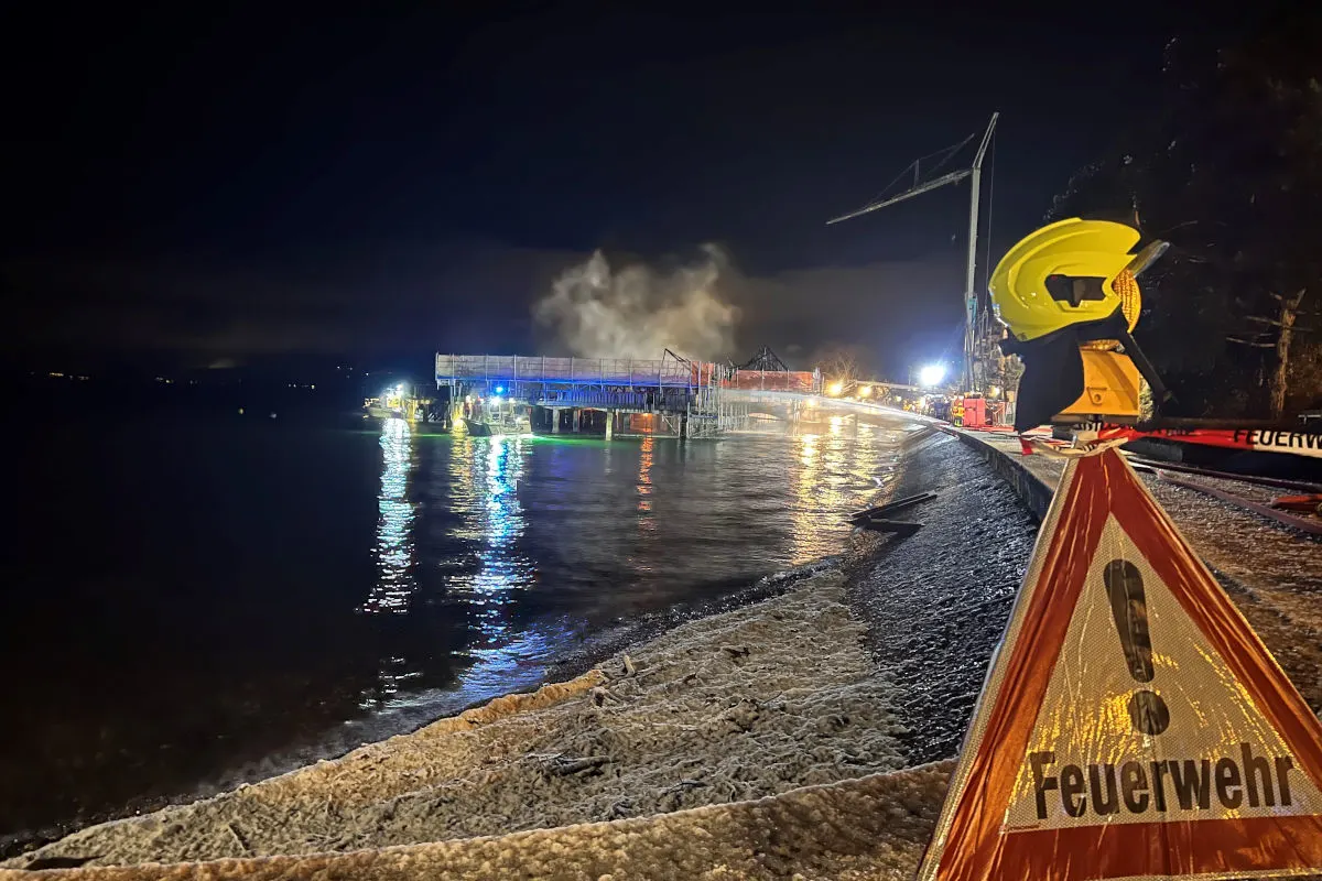 Rorschach SG – Historische  Badhütte bei Brand zerstört