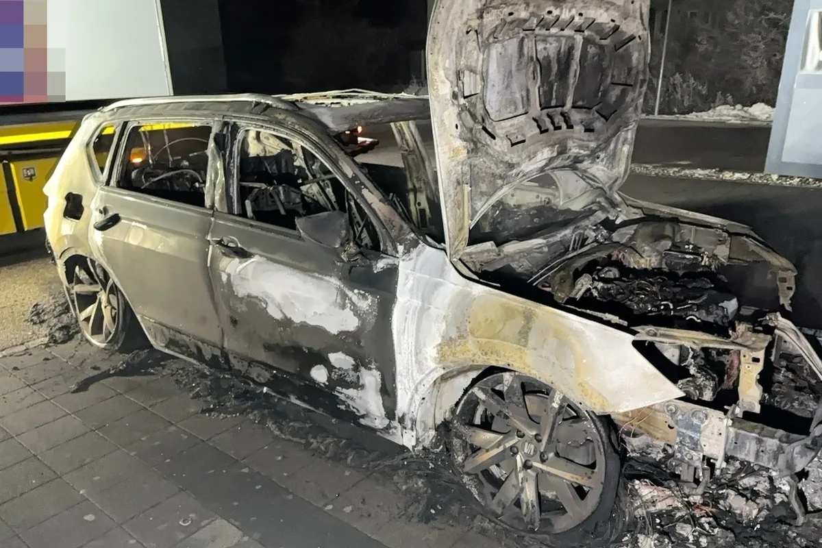 Gerlafingen SO – Auto komplett ausgebrannt