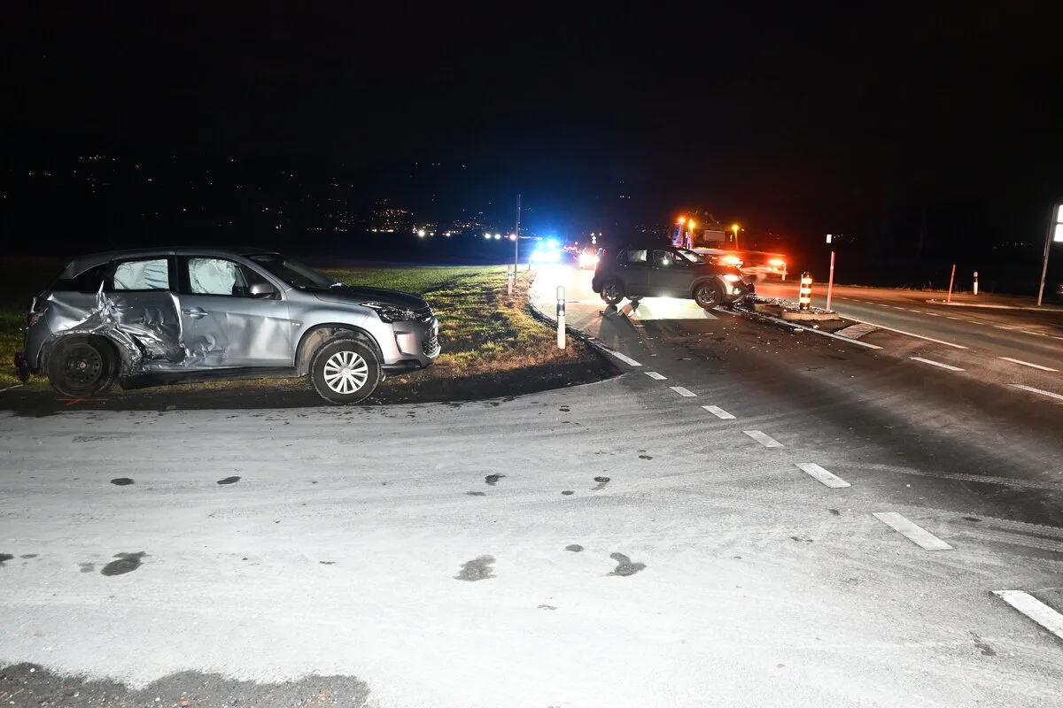 Oberriet SG – Mutter und Kind bei Verkehrsunfall verletzt