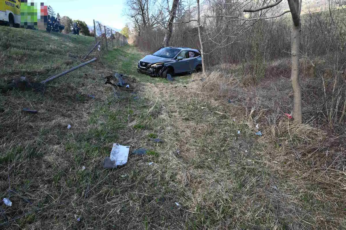 Weite SG – Totalschaden nach Unfall auf der A13