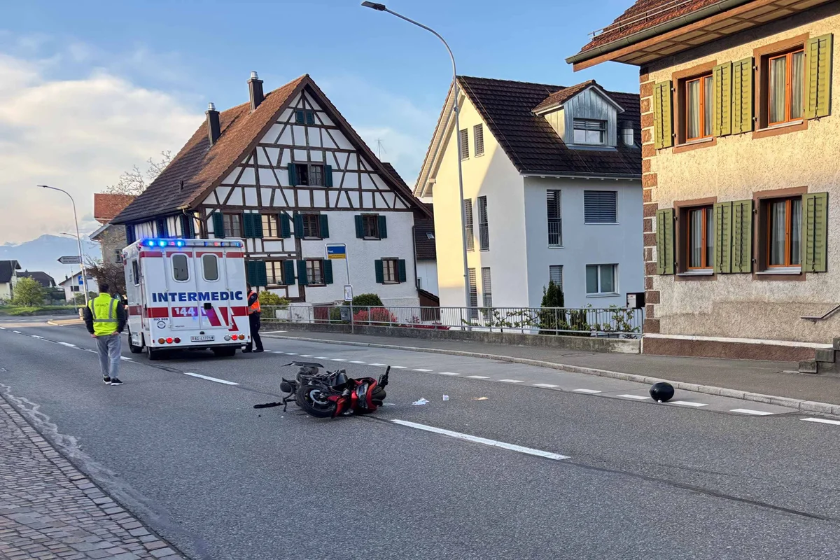 Unfall in Oberlunkhofen AG – 16-Jähriger fahrunfähig und ohne Führerausweis 