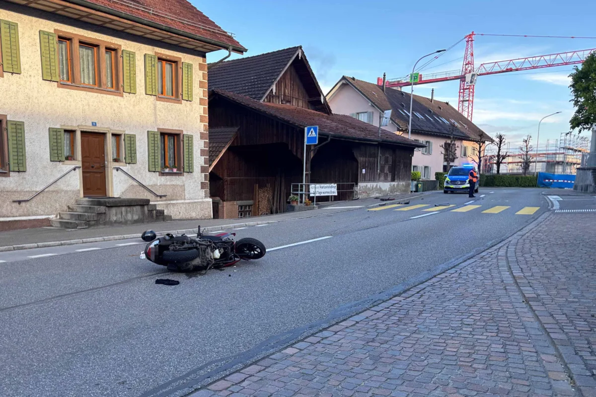 Unfall in Oberlunkhofen AG – 16-Jähriger fahrunfähig und ohne Führerausweis 