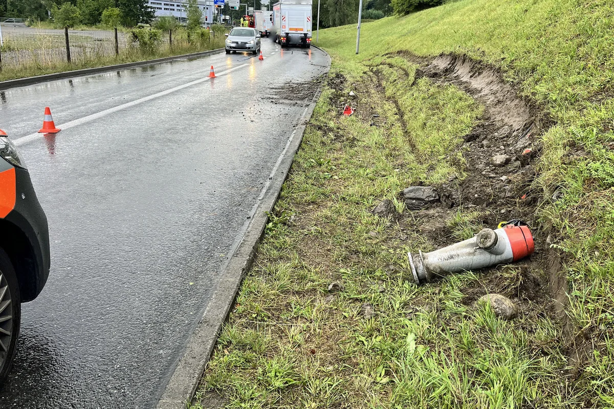 Kriens LU – Selbstunfall nach Ausweichmanöver