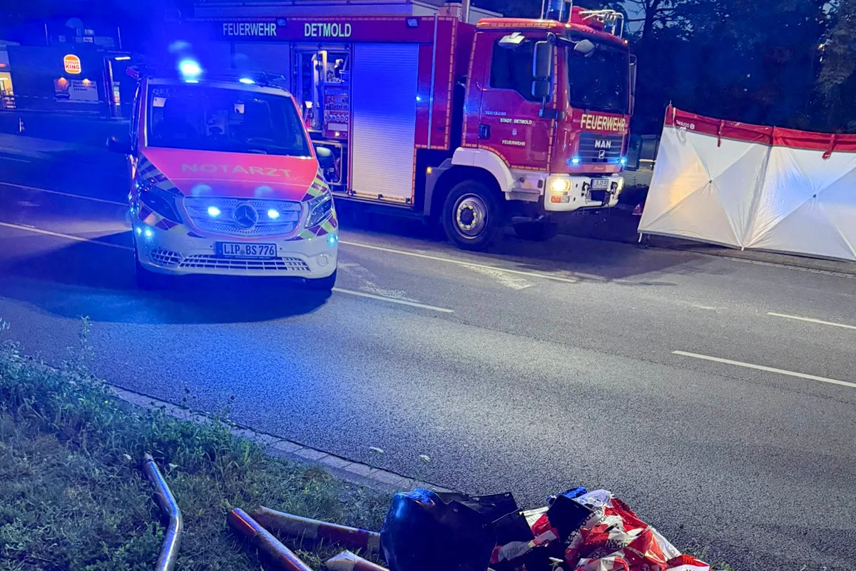 Detmold NW – Autofahrer stirbt bei Alleinunfall