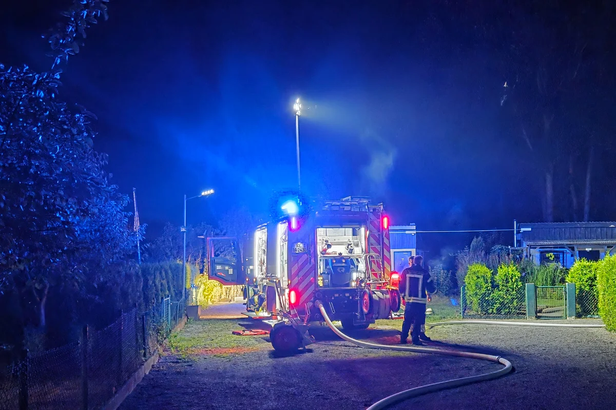 Datteln NW – Brand von Laube in Kleingartensiedlung