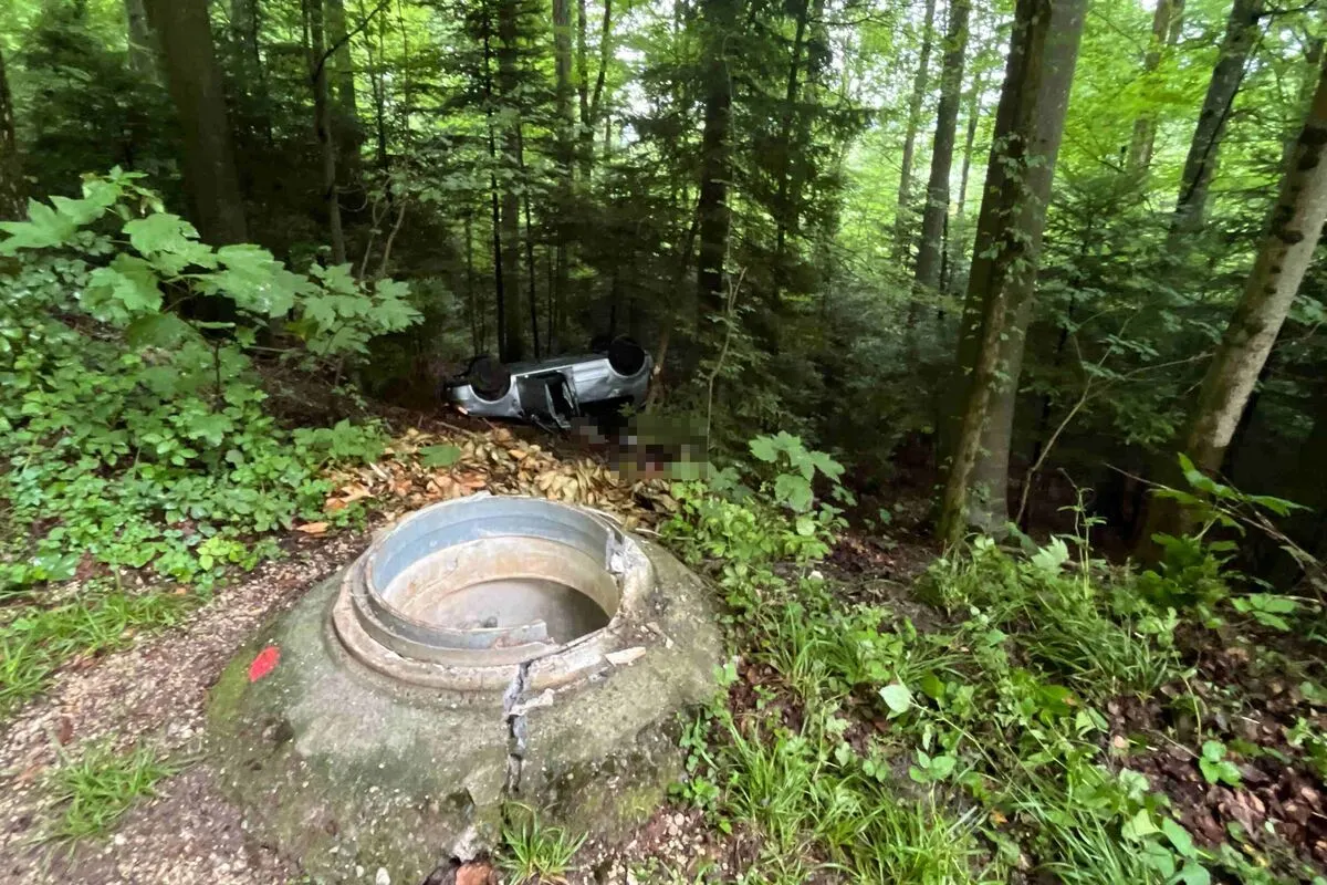 Dornach SO – Auto landet bei Unfall auf dem Dach