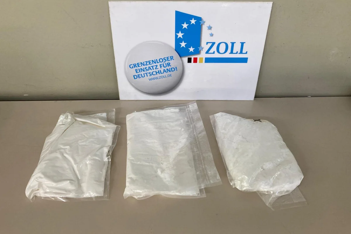 A3 Bogen BY – Zoll sichert über drei Kilogramm Drogen