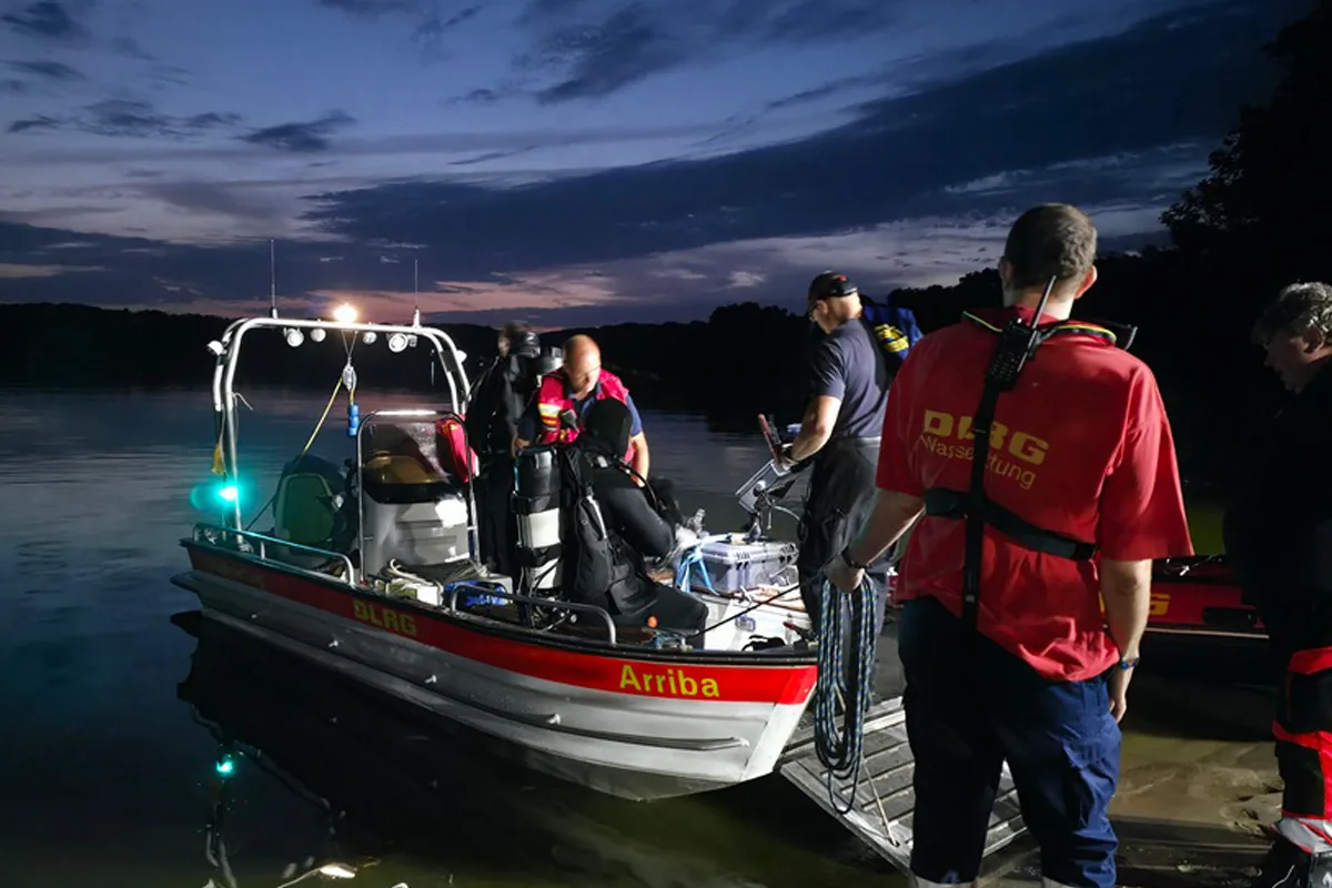 Mözen SH – Suche nach vermisste Person in See