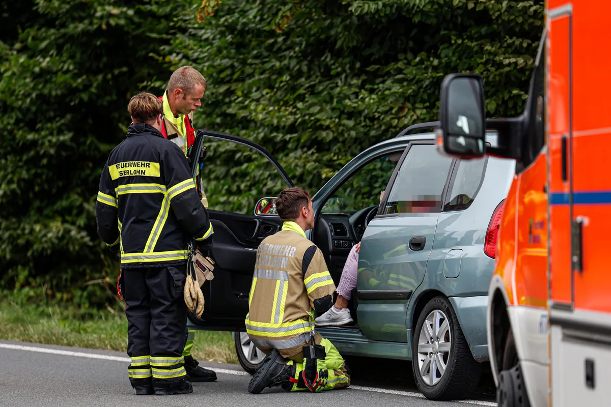Iserlohn NW – Vier Verletzte bei Unfall darunter ein Säugling