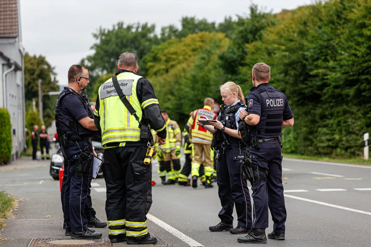 Iserlohn NW – Vier Verletzte bei Unfall darunter ein Säugling