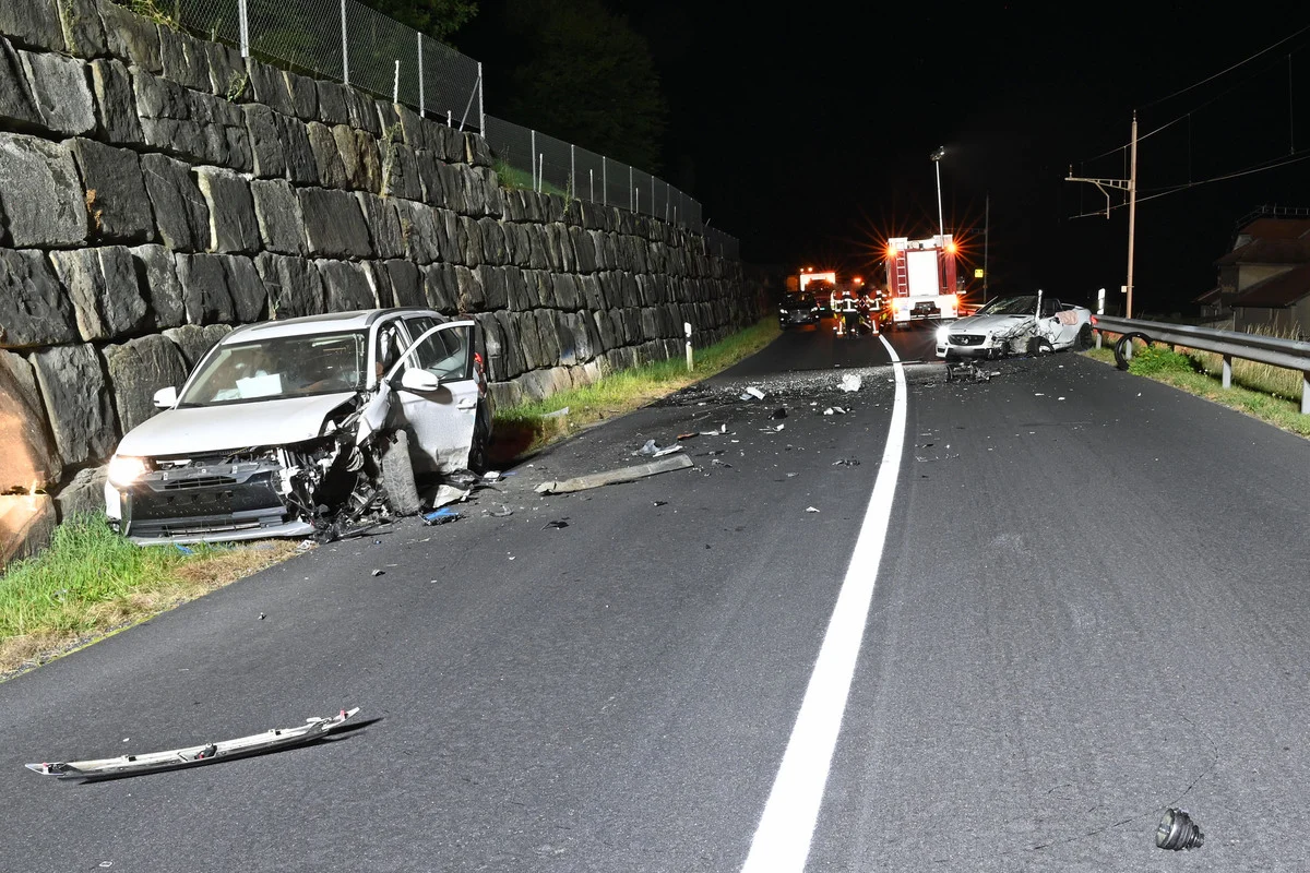 Unfall in Schüpfheim LU – Ein Verletzter und hoher Sachschaden nach Frontalkollision 