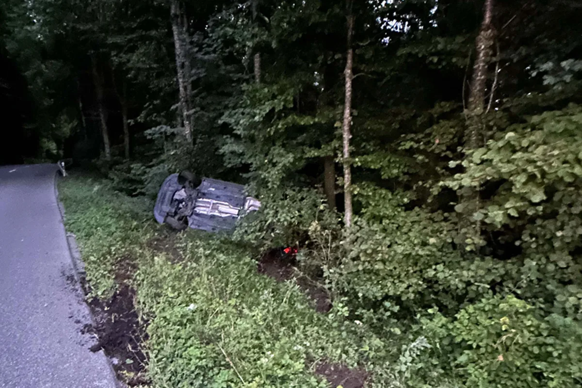 Zetzwil AG – Lenkerin (18) landet bei Unfall in Böschung