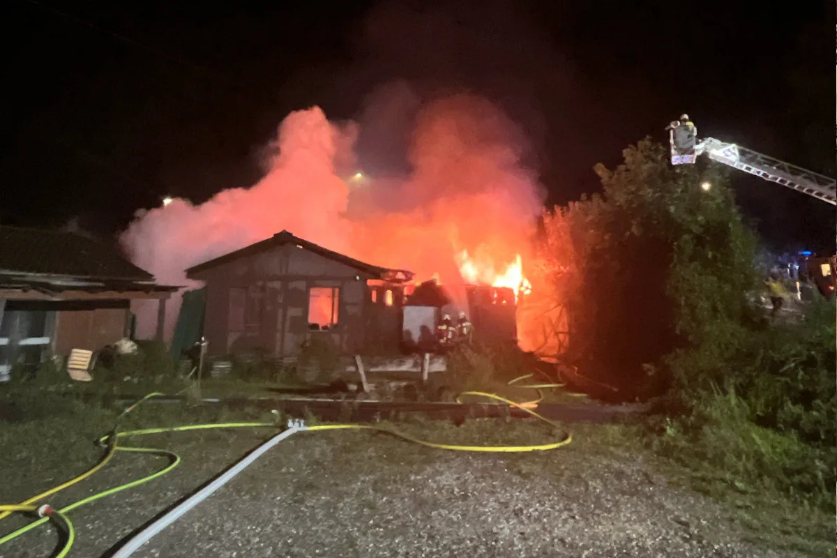 Olten SO – Baracke bei Brand vollständig zerstört