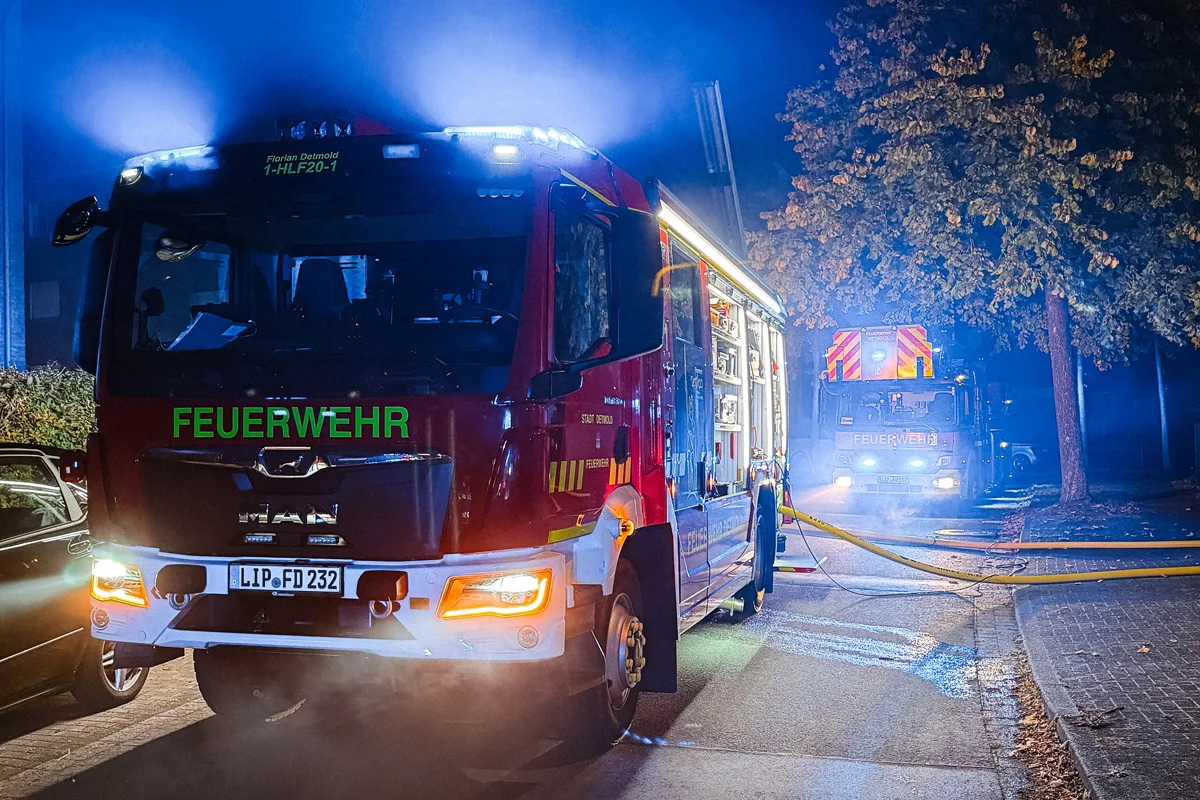 Detmold NW – Zimmerbrand in Mehrfamilienhaus