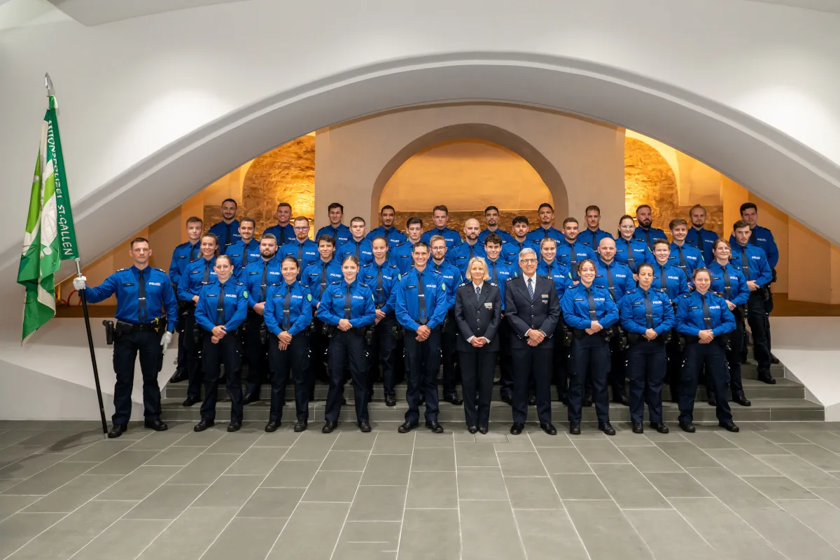 St.Gallen – Neuer Jahrgang der Polizeischule feierlich gestartet