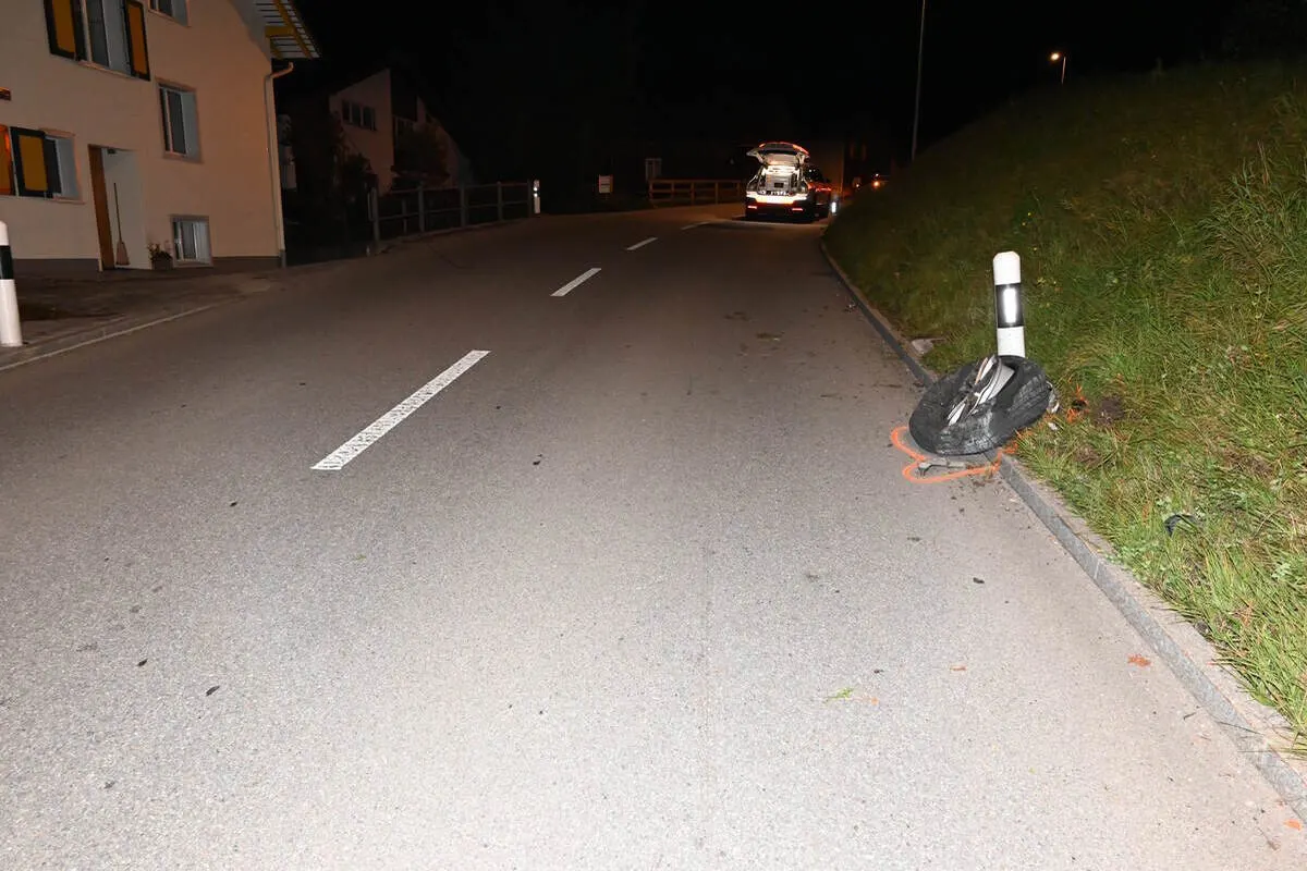 Bütschwil SG – Fahrunfähig Unfall verursacht