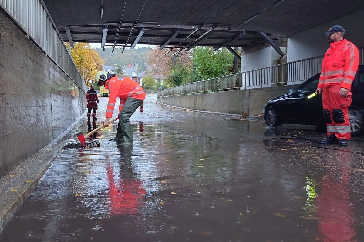 Winterthur ZH – Einsätze wegen Sturmtief «Benjamin»