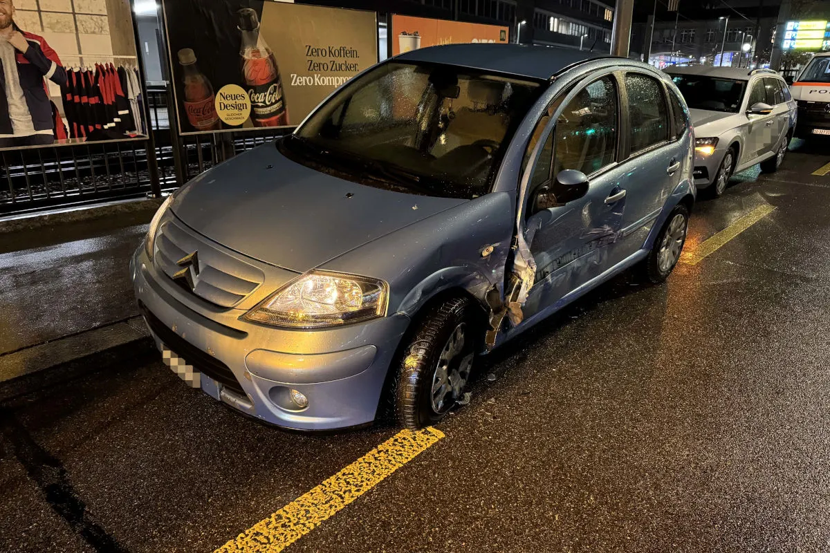Stadt St. Gallen – Unfall an Kreuzung 